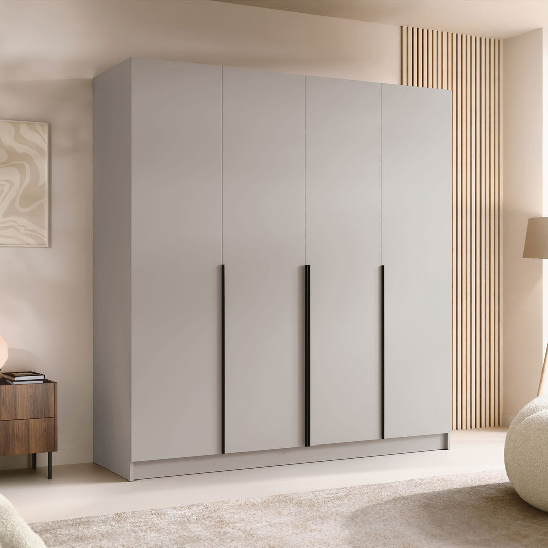 Armoire MOBILIER 1 Closico Navor I (Cachemire + Noir)
