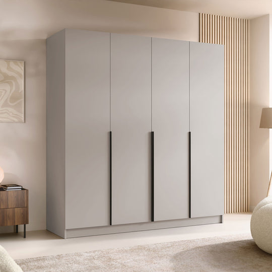 Armoire MOBILIER 1 Closico Navor I (Cachemire + Noir)