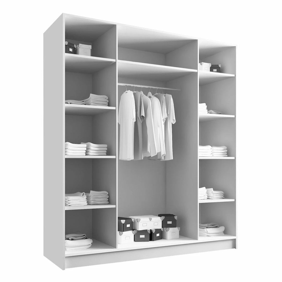 Armoire MOBILIER 1 Closico Navor I (Bois clair + Doré)