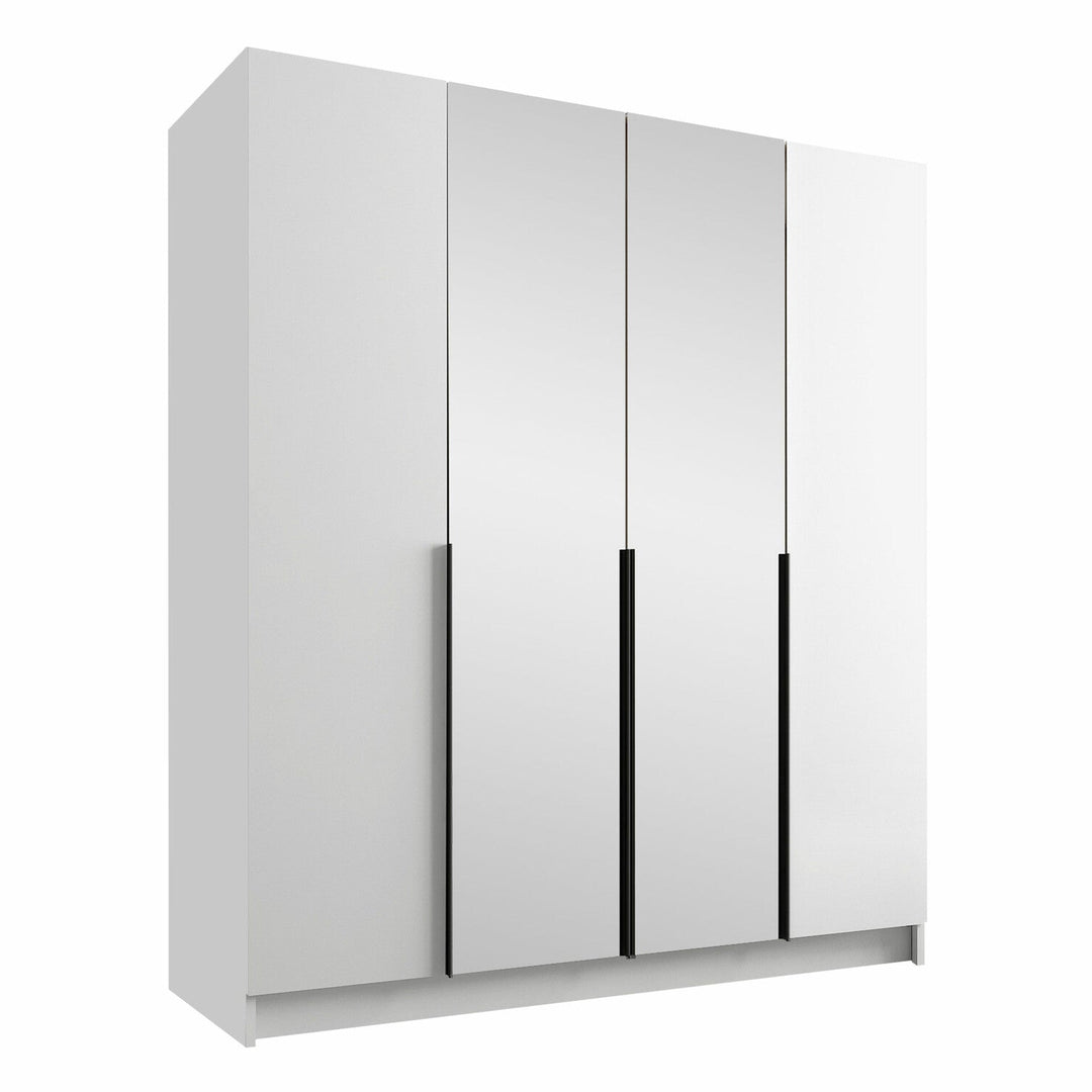 Armoire MOBILIER 1 Closico Navor II (Blanc + Noir)