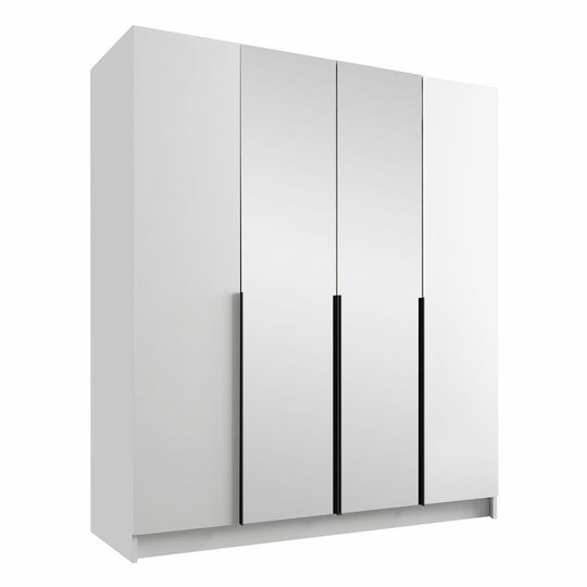 Armoire MOBILIER 1 Closico Navor II (Blanc + Noir)