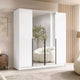 Armoire MOBILIER 1 Closico Navor II (Blanc + Noir)
