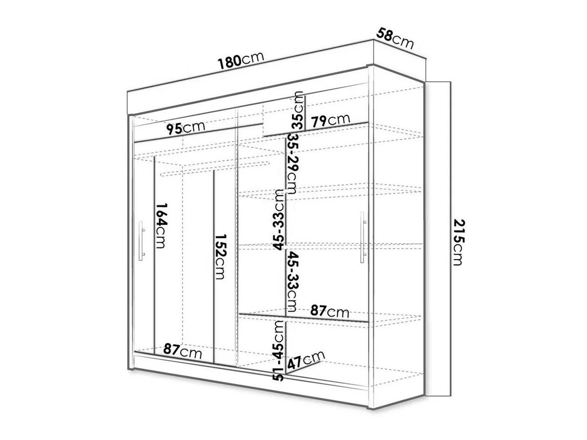 Armoire MOBILIER1 Closico Pallor I Cachemire