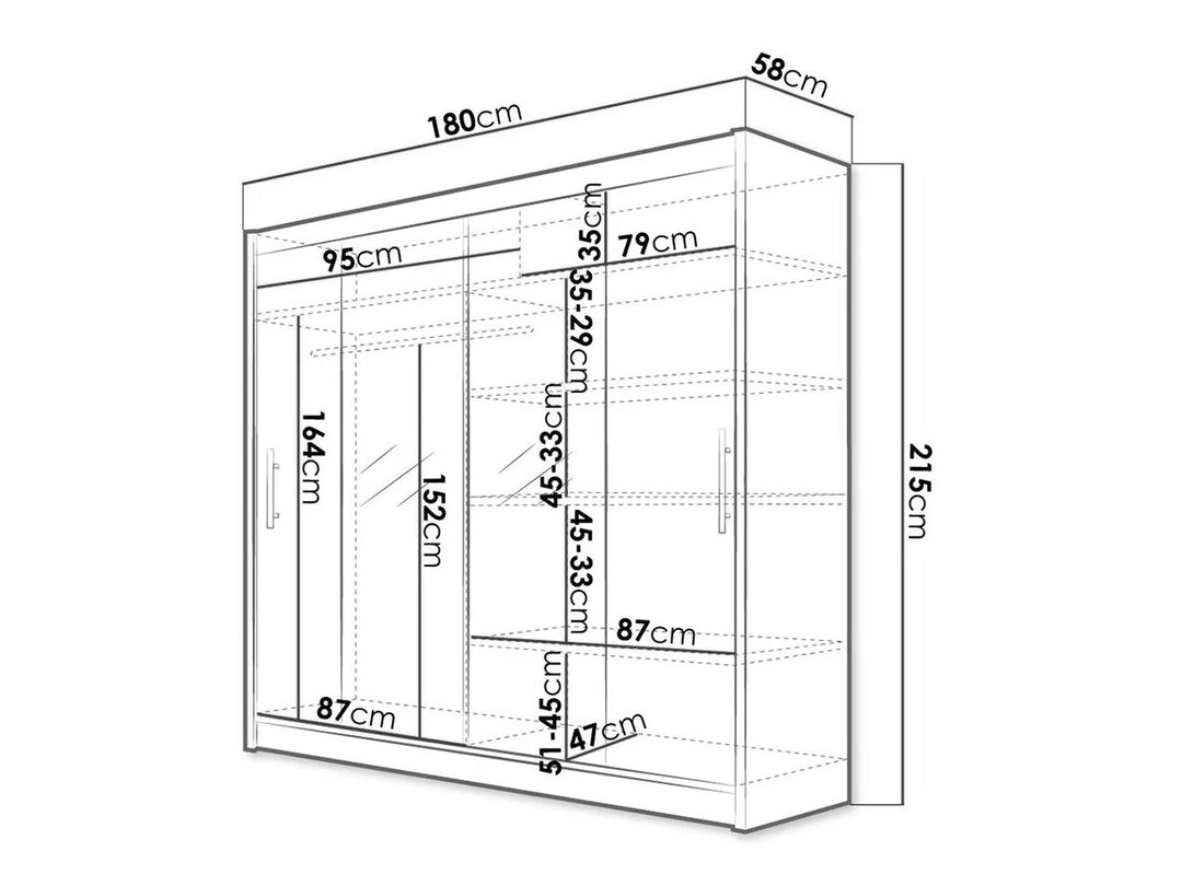Armoire MOBILIER1 Closico Pallor II Blanc