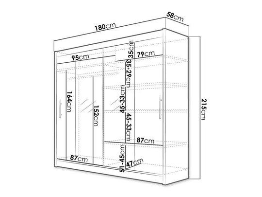 Armoire MOBILIER1 Closico Pallor II Blanc