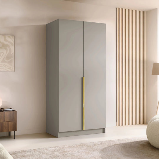 Armoire MOBILIER 1 Closico Staton I (Cachemire + Doré)