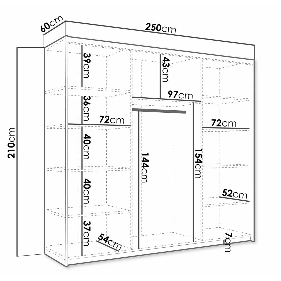 Armoire MOBILIER 1 Comfivo Granium III Blanc