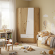 Armoire d'angle MOBILIER 1 Almira 101 (Chêne Artisan + Blanc)