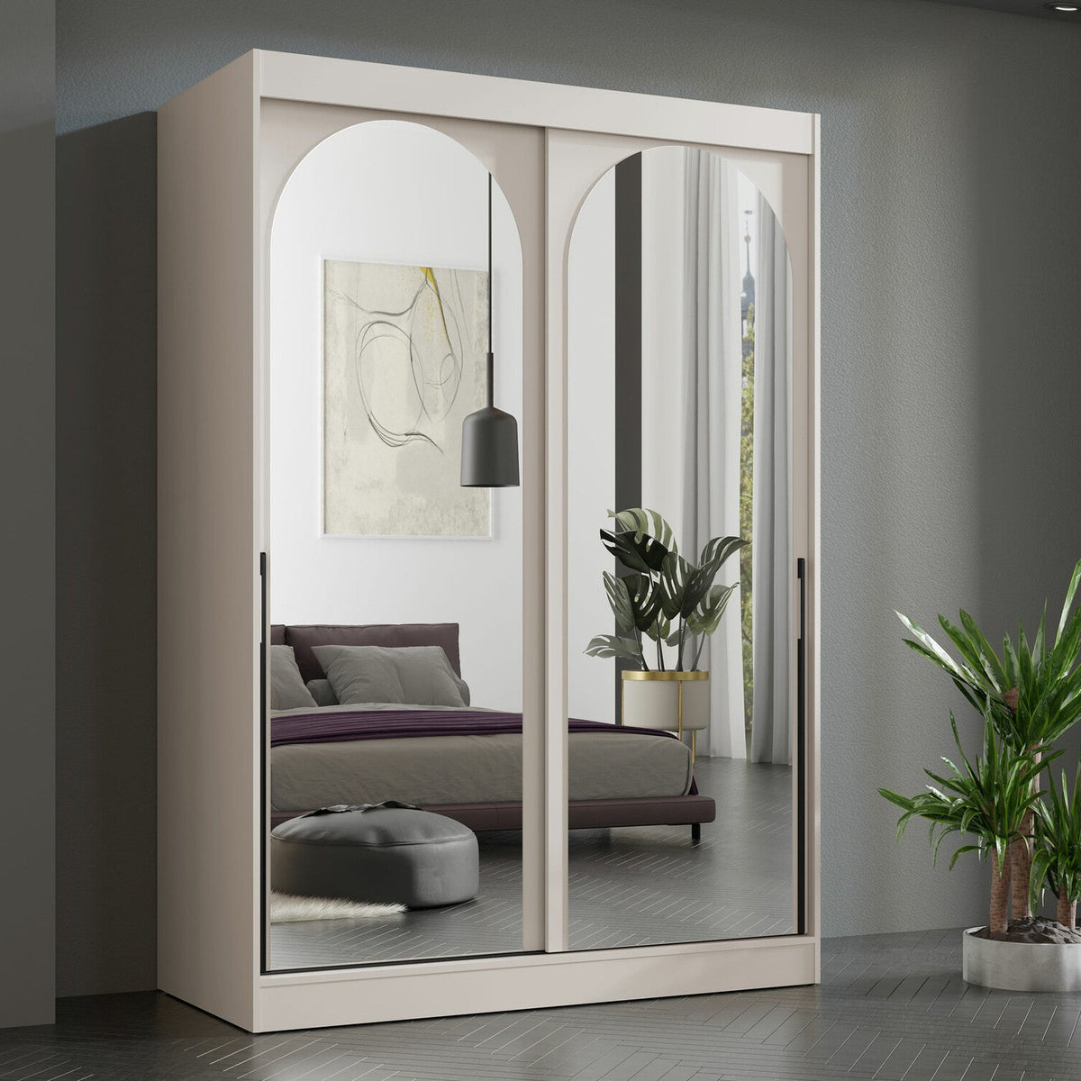 Armoire MOBILIER 1 Toledo 132 (Cachemire)