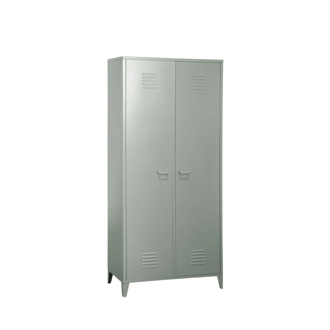Armoire vestiaire SKLUM Pohpli 2 portes en acier vert kaki