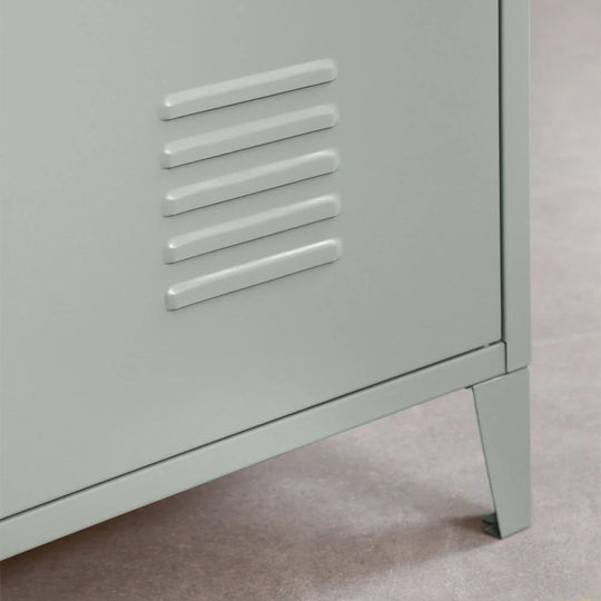 Armoire vestiaire SKLUM Pohpli 2 portes en acier vert kaki