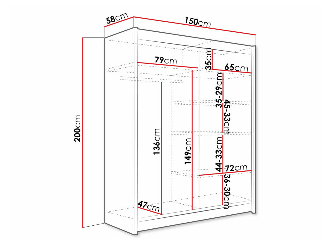 Armoire MOBILIER 1 Closico Camera V (Cachemire) — photo produit