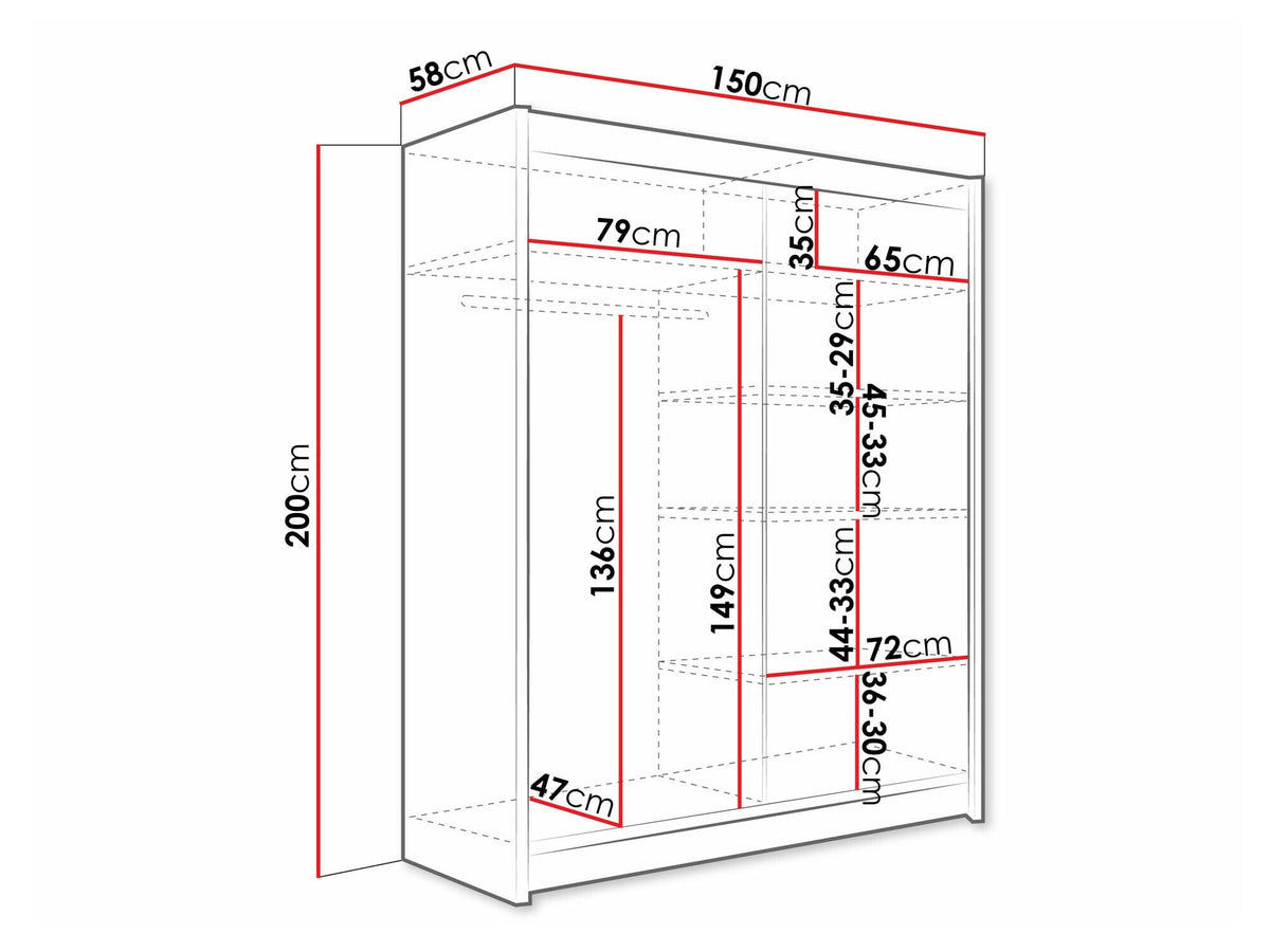 Armoire MOBILIER 1 Closico Camera V (Cachemire) — photo produit