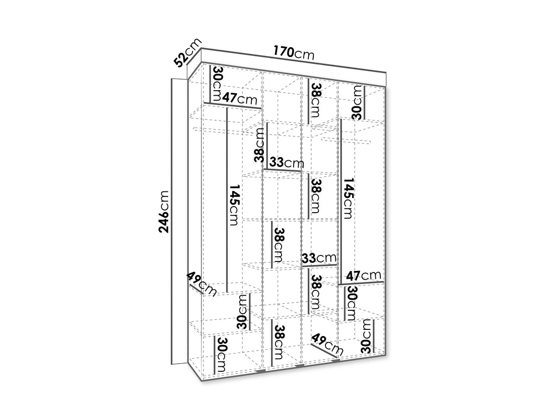 Armoire MOBILIER 1 Hartford 574 (Blanc) — photo produit