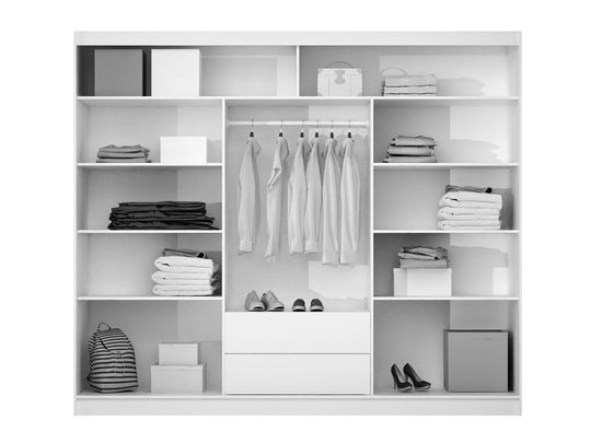 Armoire MOBILIER 1 Honolulu 116 (Lava + Noir) — photo produit