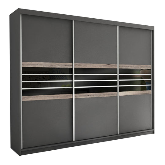 Armoire MOBILIER 1 Honolulu 116 (Lava + Noir) — photo produit