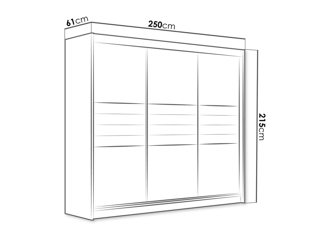 Armoire MOBILIER 1 Honolulu 116 (Lava + Noir) — photo produit