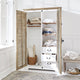 Armoire LOBERON Comtois en bois marron blanc — photo produit