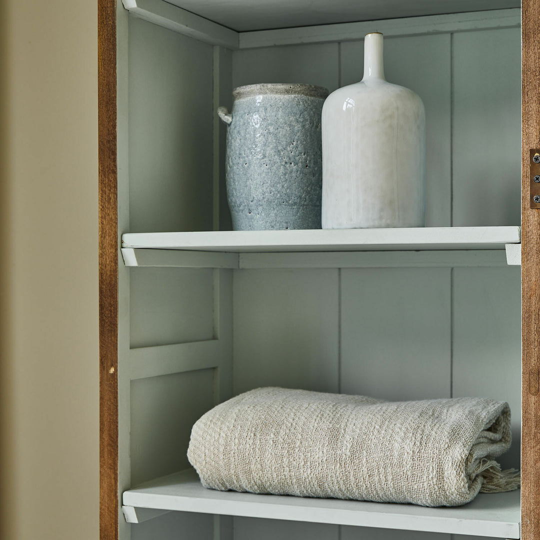 Armoire miroir LOBERON Cayey en bois effet vieilli — photo produit