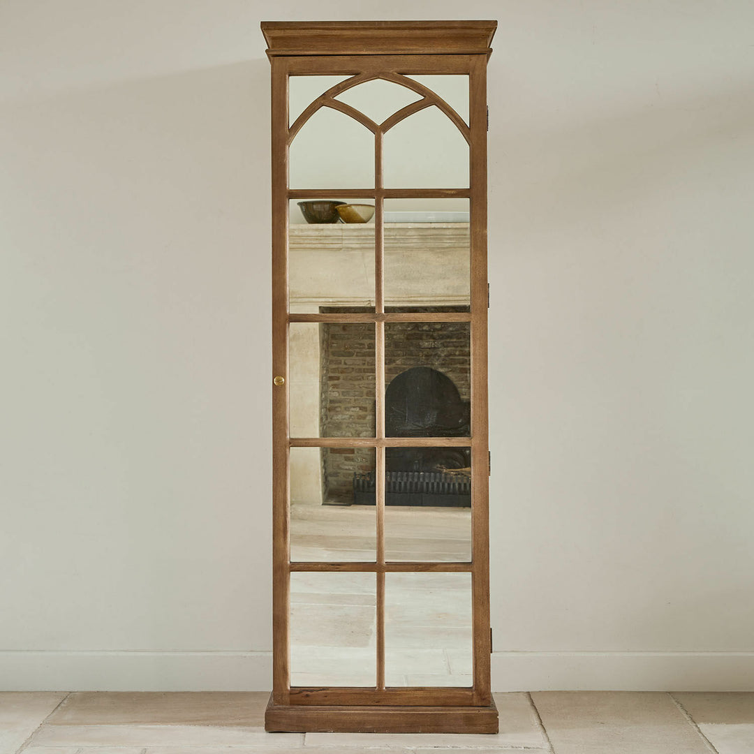 Armoire miroir LOBERON Cayey en bois effet vieilli — photo produit