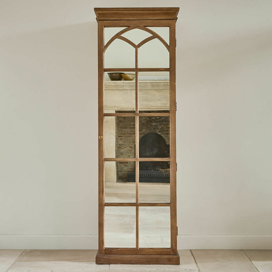 Armoire miroir LOBERON Cayey en bois effet vieilli — photo produit