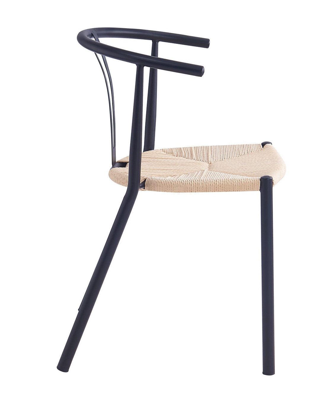 Lot de 2 chaises en métal et corde