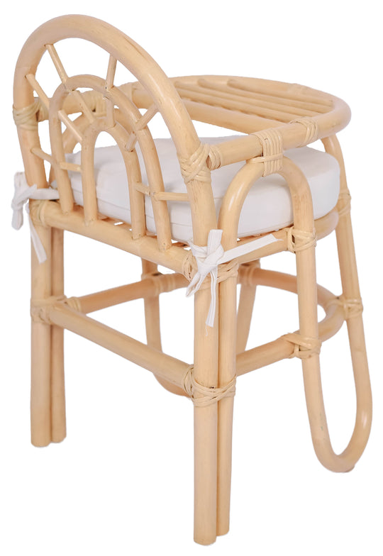 Chaise haute pour bébé Nordlys en rotin naturel TANJUNG
