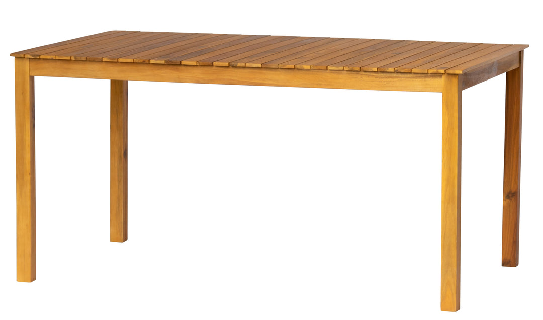 Table à manger intérieur extérieur 6 personnes Nordlys en acacia ALICANTE