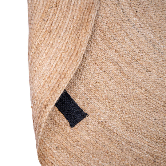 Tapis rond Nordlys en jute naturelle tissée marron 180 x 180 cm OLAV
