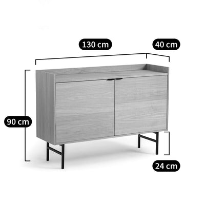 Buffet La Redoute 2 portes plaqué chêne VOLGA