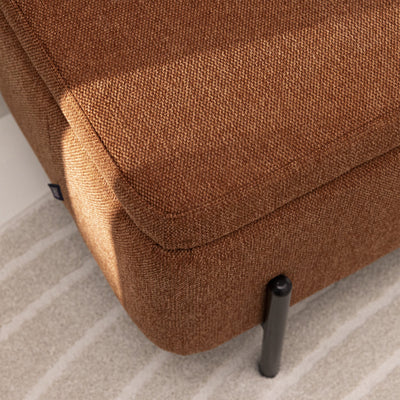 Banc coffre DRAWER en tissu et métal L100cm