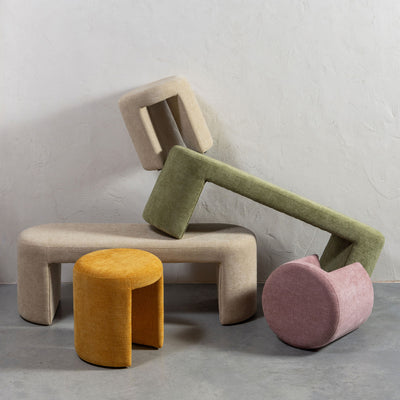 Banc en tissu DRAWER - JACOB