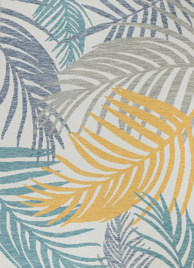 Tapis d'Extérieur/Intérieur Bohème Multicolore/Bleu Amora