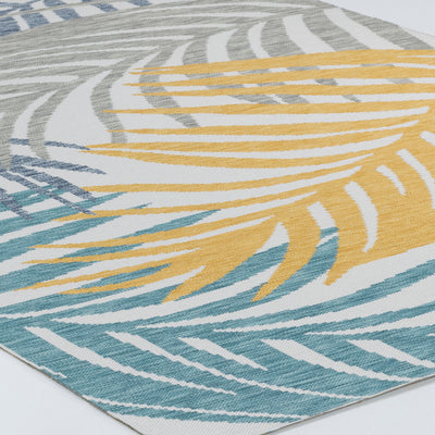 Tapis d'Extérieur/Intérieur Bohème Multicolore/Bleu Amora