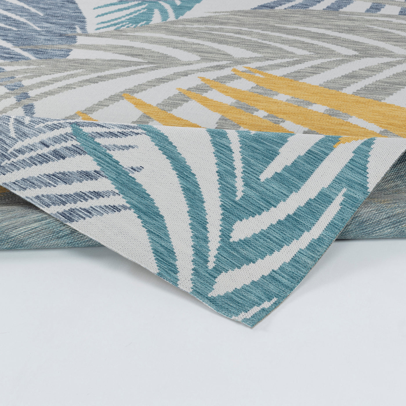 Tapis d'Extérieur/Intérieur Bohème Multicolore/Bleu Amora