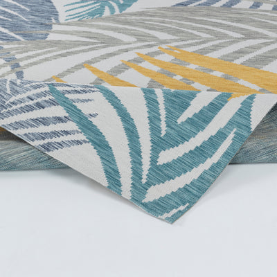 Tapis d'Extérieur/Intérieur Bohème Multicolore/Bleu Amora