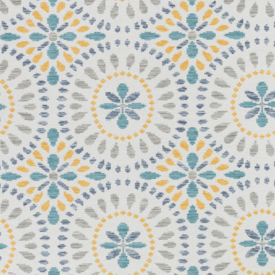 FERMO Tapis d'Extérieur/Intérieur Bohème Bleu/Jaune Moutarde 160x213