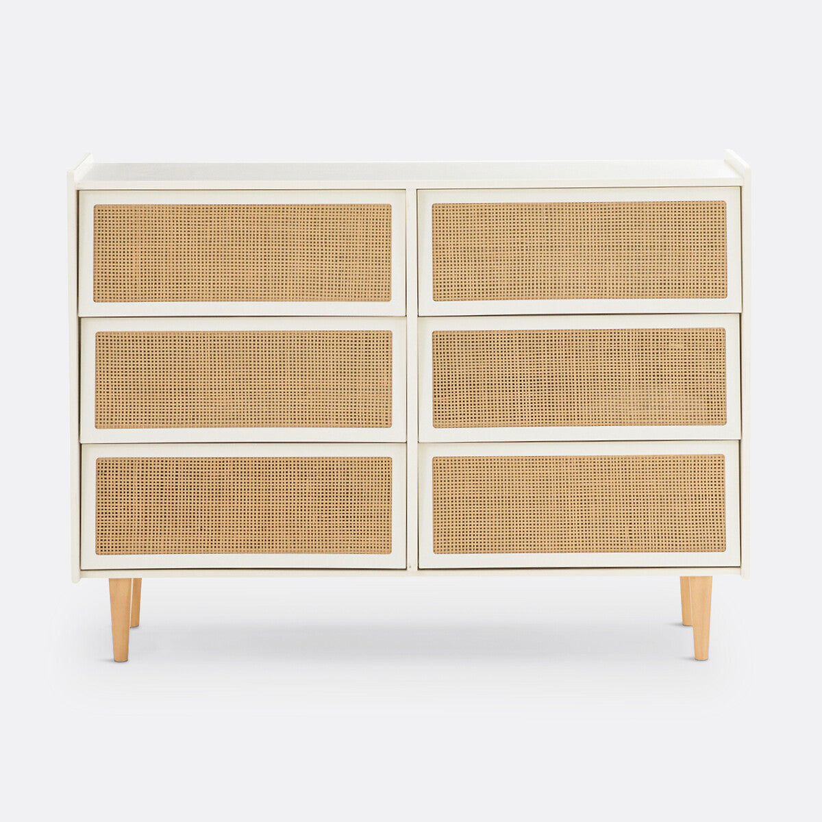 Commode 6 tiroirs en cannage, Taga La Redoute Interieurs