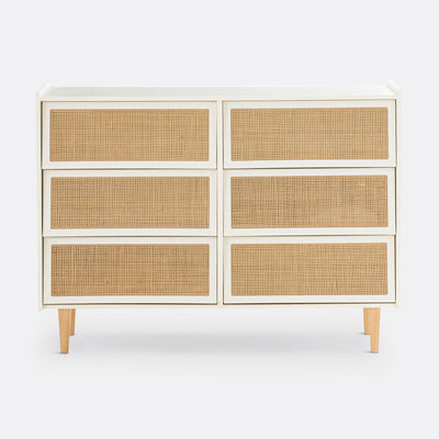 Commode 6 tiroirs en cannage, Taga La Redoute Interieurs