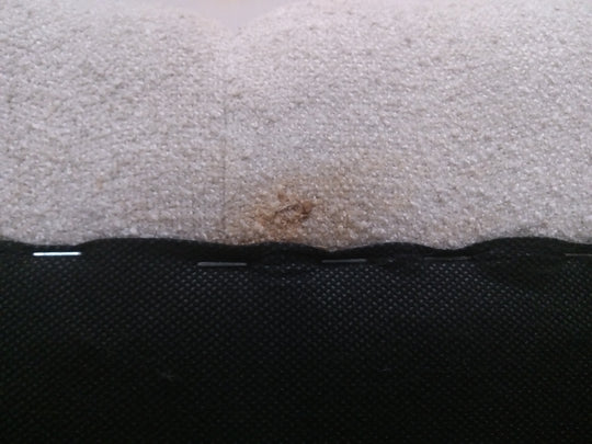 Canapé d'angle droit BOBOCHIC 4 places EVEREST tissu texturé beige — photo produit