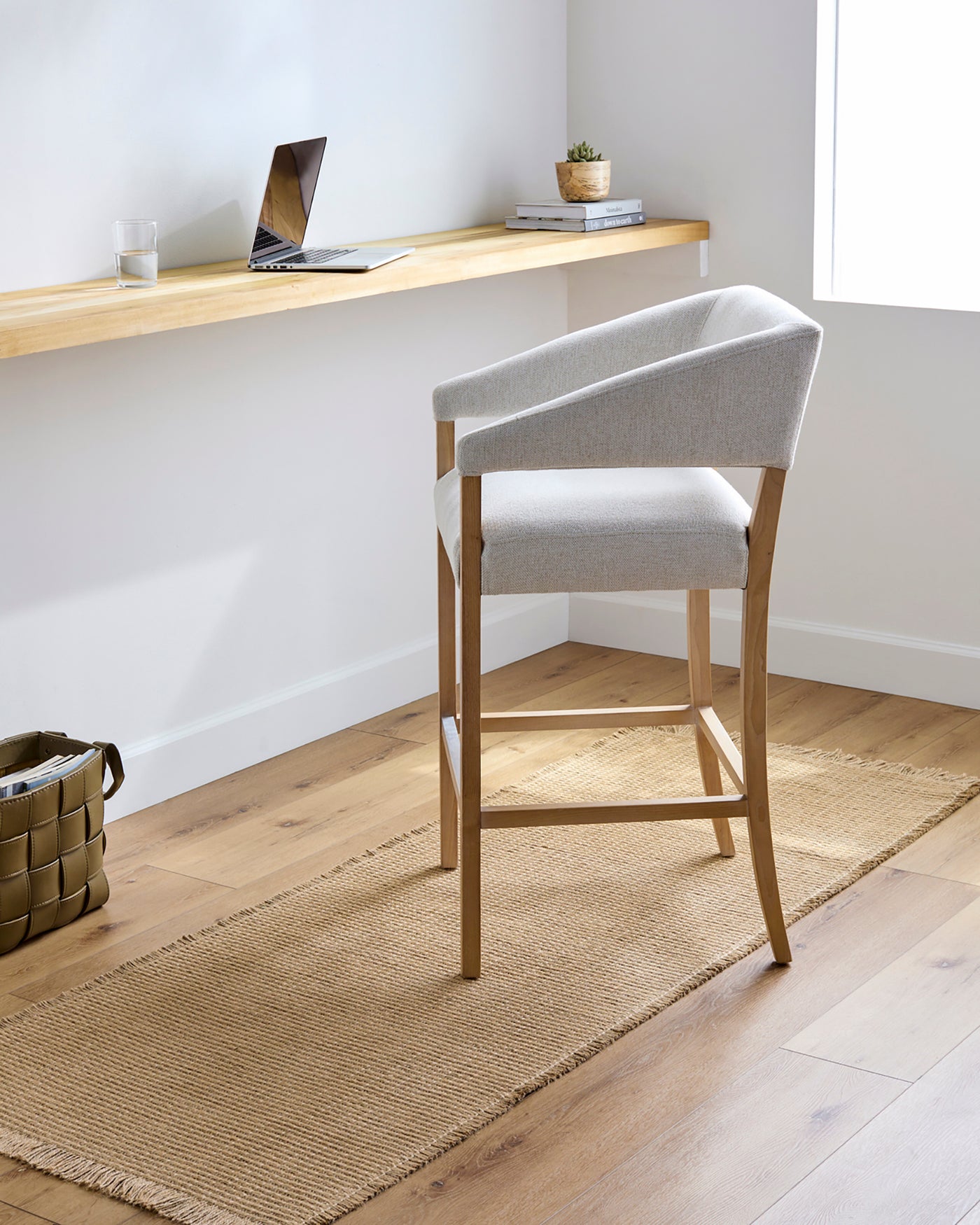 Becki Owens x Surya Tapis de Couloir en Jute Marron Clair Levin