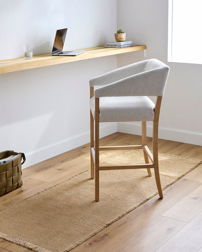 Becki Owens x Surya Tapis de Couloir en Jute Marron Clair Levin