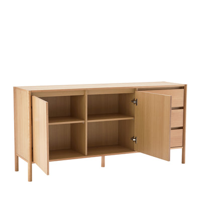 Buffet Verade 2 portes 3 tiroirs en bois L160cm Drawer - Léger défaut