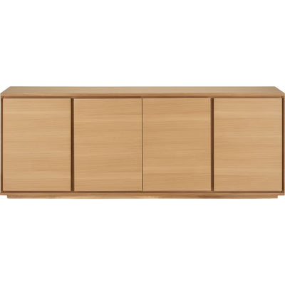 Buffet bas ALINEA Agosta 4 portes en bois naturel