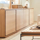 Buffet bas ALINEA Agosta 4 portes en bois naturel