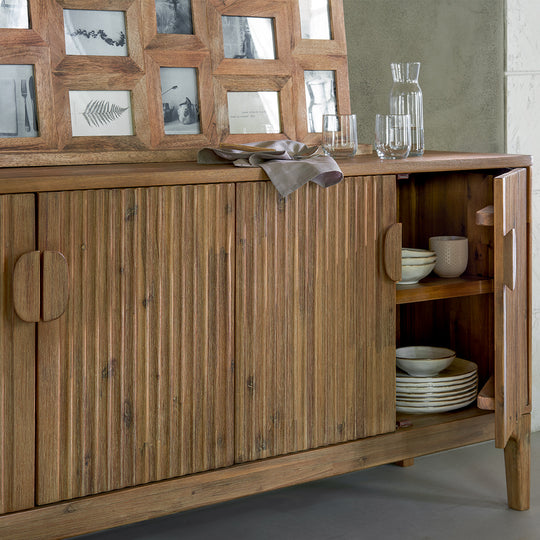 Buffet ATMOSPHERA Sabor 4 portes en acacia — photo produit
