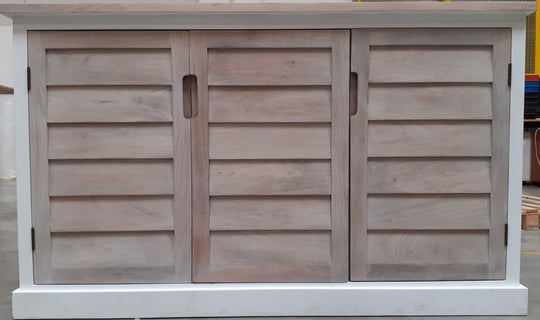 Buffet bas LOBERON Frapelle en bois de manguier — photo produit