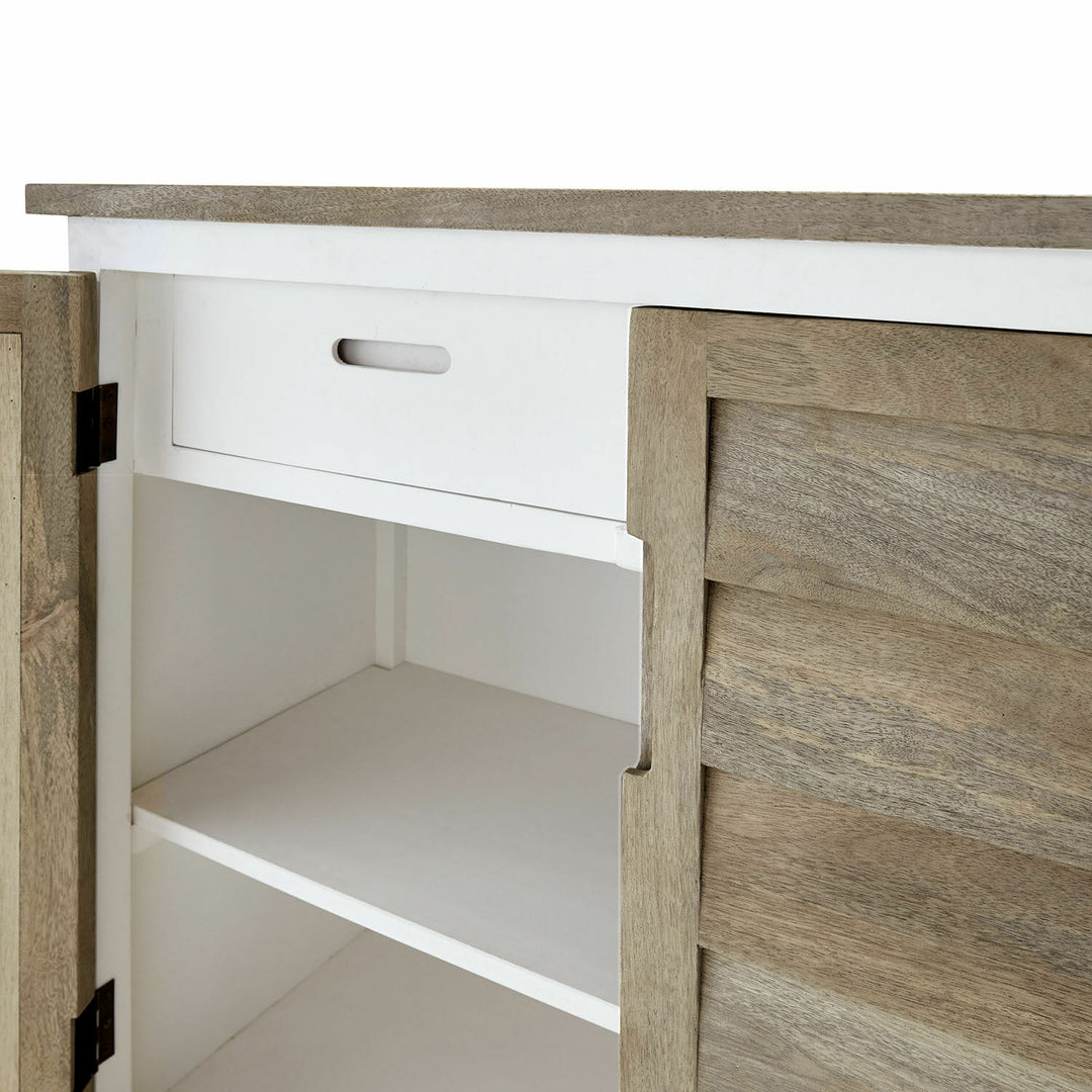 Buffet bas LOBERON Frapelle en bois de manguier — photo produit