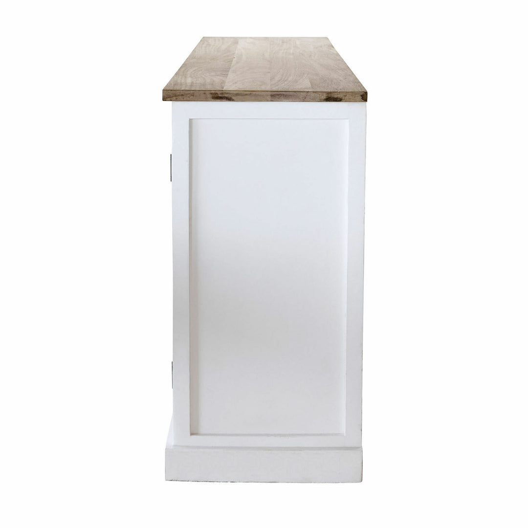 Buffet bas LOBERON Frapelle en bois de manguier — photo produit