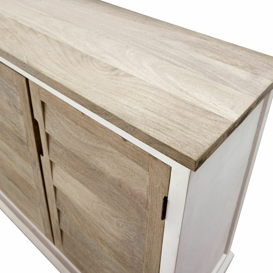 Buffet bas LOBERON Frapelle en bois de manguier — photo produit